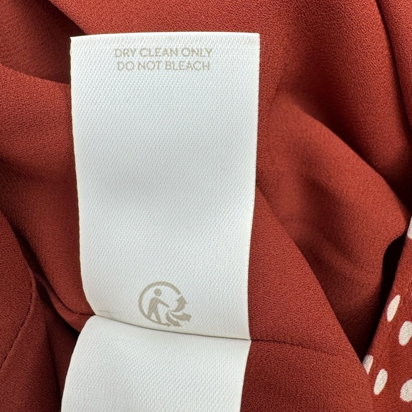 Boden Hermione Silk Jumpsuit Red Polka Dot Long Sleeve Wide Leg Size 6 - Picture 12 of 13